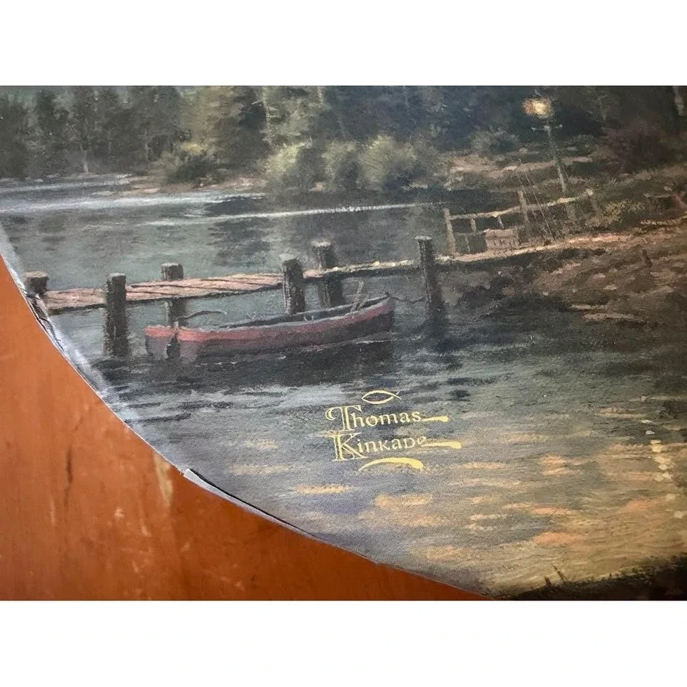 Thomas Kinkade decorative round